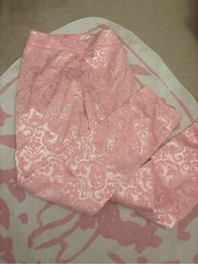 Pink Jacquard Patterned Pants Sugar thrills